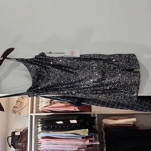 Elegant Black Sequin Dress